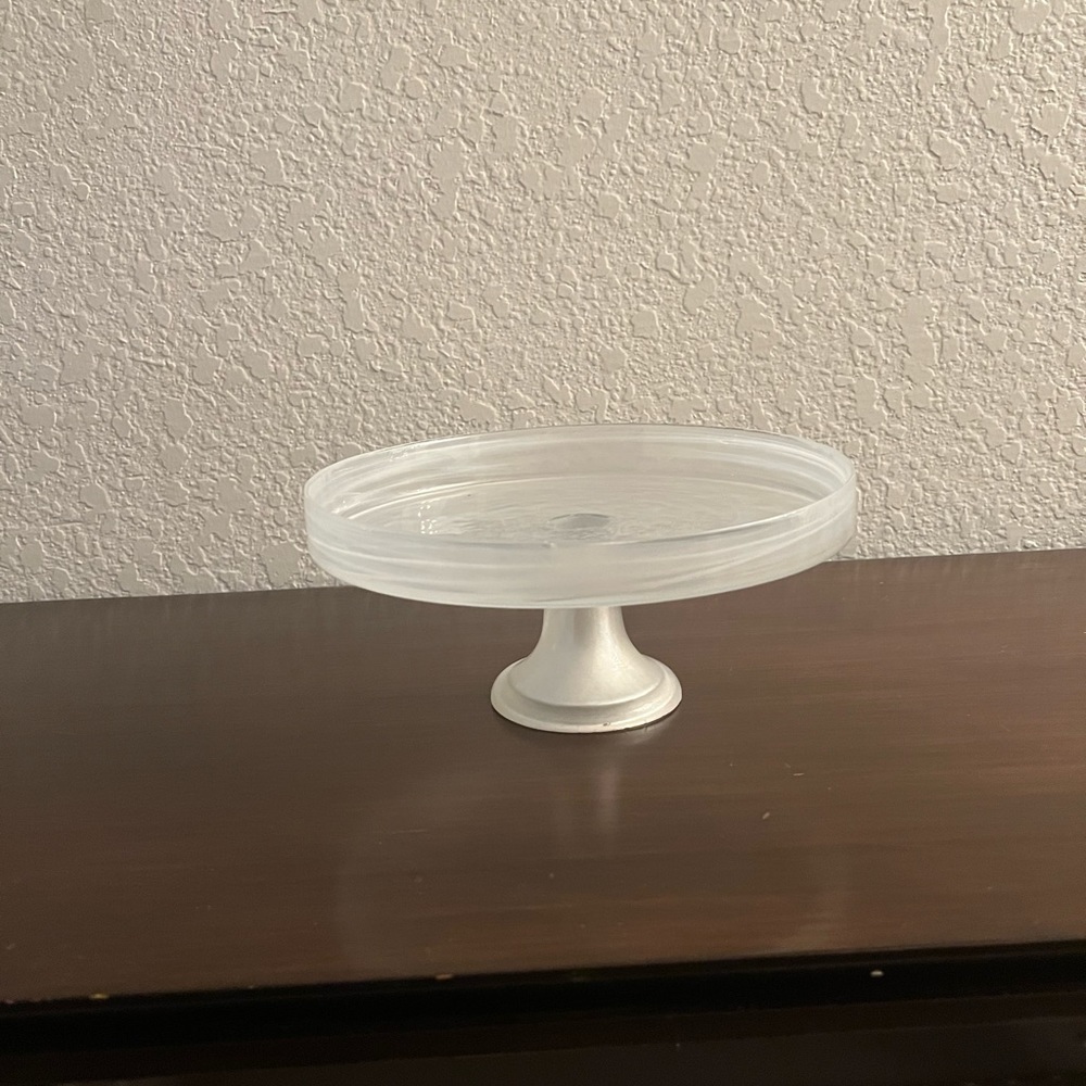 Small Alibaster Cake Plate